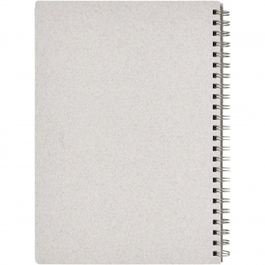 Logo trade promotional giveaway photo of: Bianco A5 size wire-o notebook
