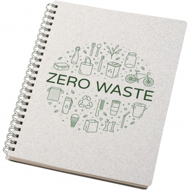 Logotrade corporate gift image of: Bianco A5 size wire-o notebook