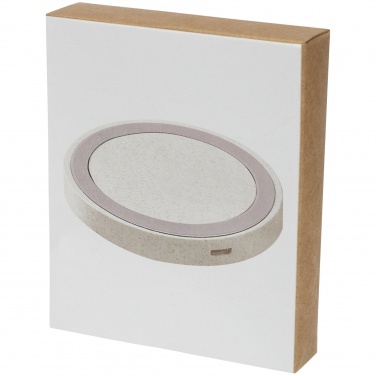 Logotrade promotional giveaways photo of: Naka 5W wheat straw wireless charging pad