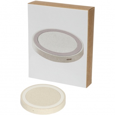 Logotrade promotional products photo of: Naka 5W wheat straw wireless charging pad