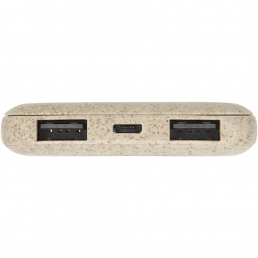 Logotrade promotional merchandise image of: Asama 5000 mAh wheat straw power bank