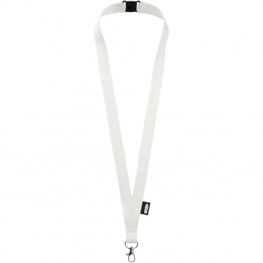 Logo trade corporate gift photo of: Tom recycled PET lanyard with breakaway closure