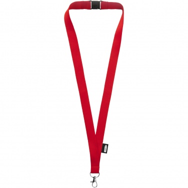 Logo trade corporate gifts picture of: Tom recycled PET lanyard with breakaway closure