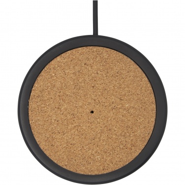 Logo trade corporate gift photo of: Kivi 10W limestone/cork wireless charging pad