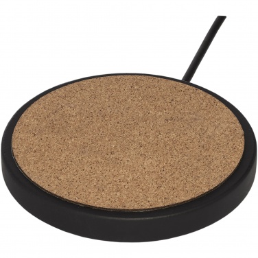 Logo trade promotional giveaway photo of: Kivi 10W limestone/cork wireless charging pad