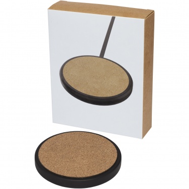 Logotrade promotional product image of: Kivi 10W limestone/cork wireless charging pad