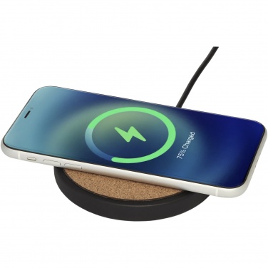 Logotrade promotional giveaway picture of: Kivi 10W limestone/cork wireless charging pad