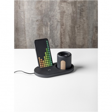 Logo trade promotional giveaway photo of: Klip 5W wireless charging desk organizer
