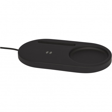 Logo trade advertising products image of: Klip 5W wireless charging desk organizer