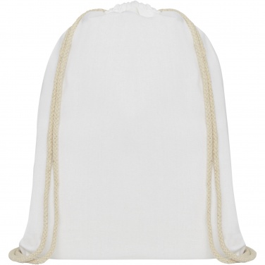 Logo trade promotional gift photo of: Oregon 140 g/m² cotton drawstring bag 5L