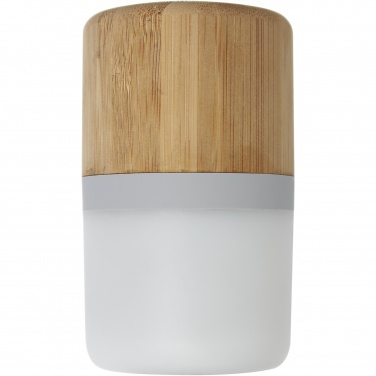 Logo trade promotional item photo of: Aurea bamboo Bluetooth® speaker with light 