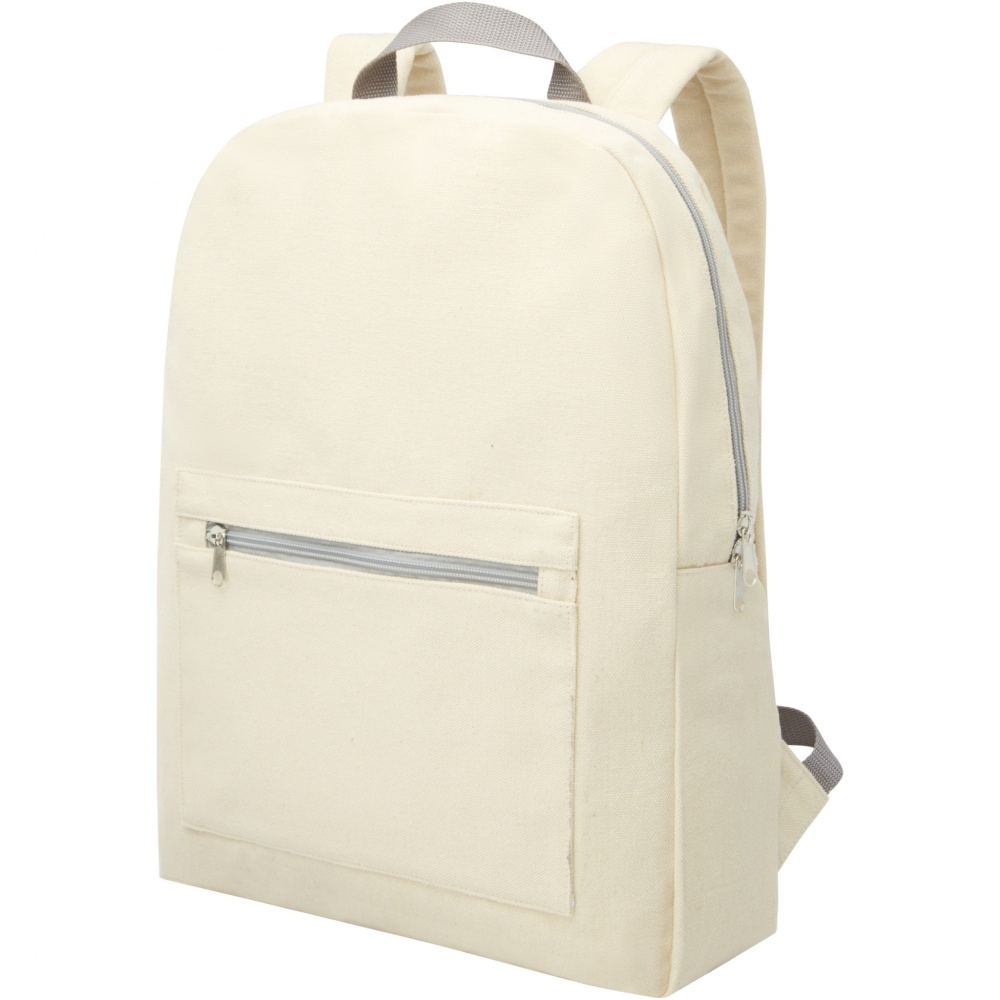 Logotrade advertising product picture of: Pheebs 450 g/m² recycled cotton and polyester backpack 10L