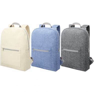 Logo trade promotional products image of: Pheebs 450 g/m² recycled cotton and polyester backpack 10L