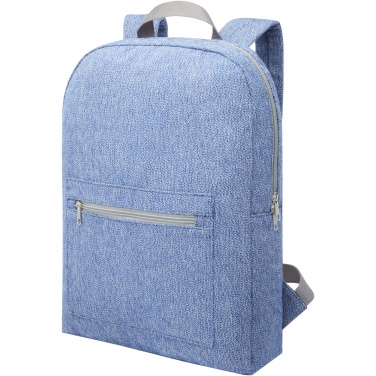 Logo trade promotional giveaways picture of: Pheebs 450 g/m² recycled cotton and polyester backpack 10L