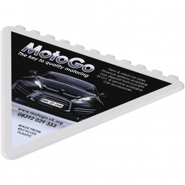 Logo trade promotional product photo of: Frosty triangular recycled plastic ice scraper
