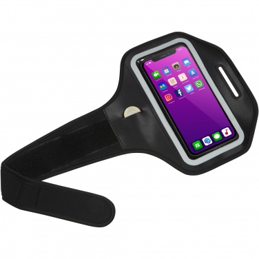 Logo trade corporate gifts picture of: Haile reflective smartphone bracelet with transparent cover