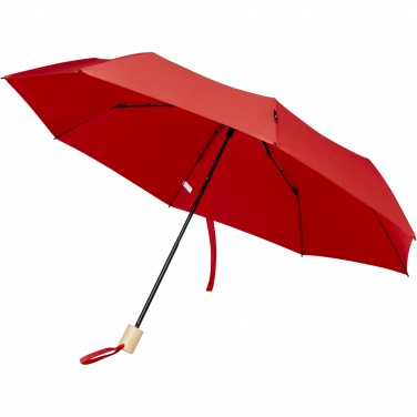 Logo trade business gift photo of: Birgit 21'' foldable windproof recycled PET umbrella