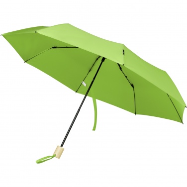 Logo trade promotional gifts image of: Birgit 21'' foldable windproof recycled PET umbrella