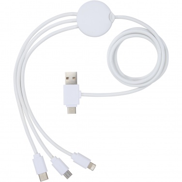 Logo trade promotional products image of: Pure 5-in-1 charging cable with antibacterial additive
