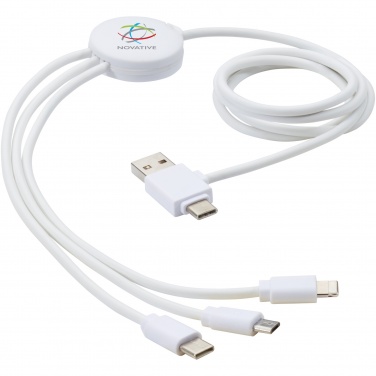 Logo trade promotional gift photo of: Pure 5-in-1 charging cable with antibacterial additive