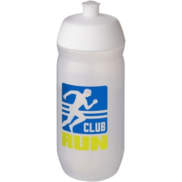 Logotrade promotional item picture of: HydroFlex™ Clear 500 ml squeezy sport bottle