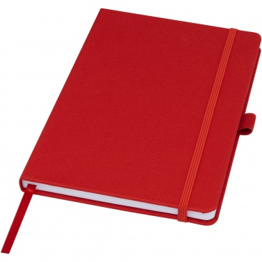 Logo trade promotional merchandise picture of: Honua A5 recycled paper notebook with recycled PET cover