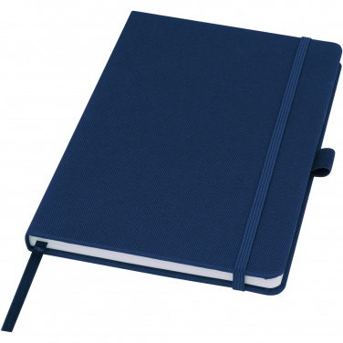 Logo trade promotional merchandise photo of: Honua A5 recycled paper notebook with recycled PET cover