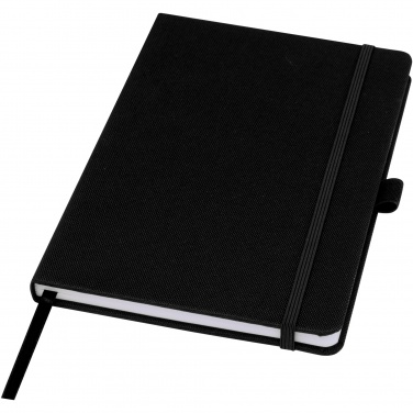 Logo trade business gift photo of: Honua A5 recycled paper notebook with recycled PET cover