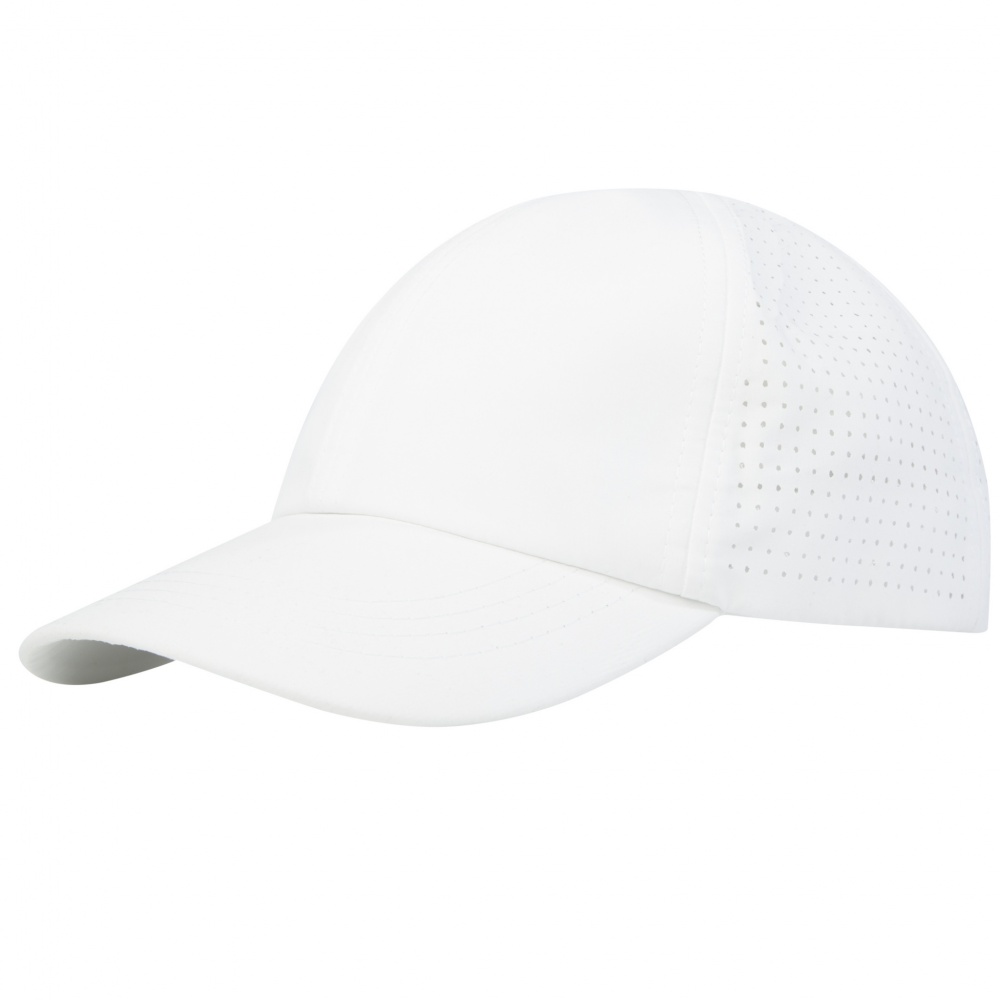 Logo trade promotional merchandise picture of: Mica 6 panel GRS recycled cool fit cap