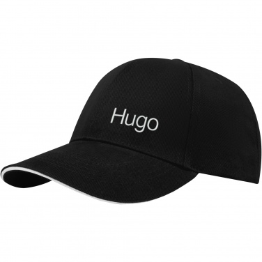 Logo trade corporate gift photo of: Topaz 6 panel GRS recycled sandwich cap