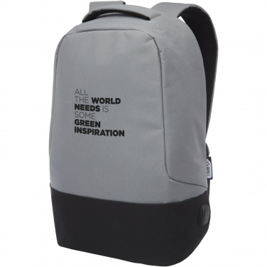 Logo trade promotional giveaways picture of: Cover GRS RPET anti-theft backpack 18L