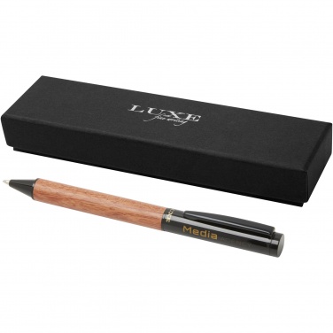 Logo trade promotional products image of: Timbre wood ballpoint pen