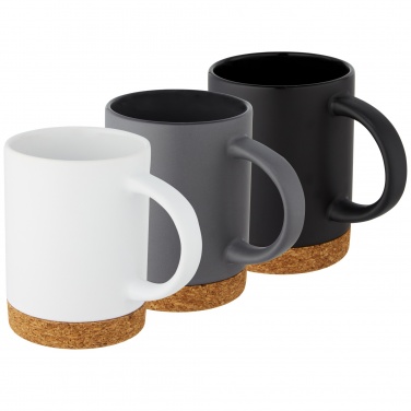 Logo trade business gifts image of: Neiva 425 ml ceramic mug with cork base