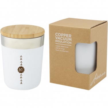 Logotrade promotional giveaways photo of: Lagan 300 ml stainless steel tumbler with bamboo lid