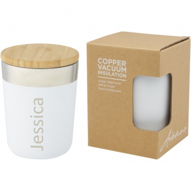 Logotrade corporate gifts photo of: Lagan 300 ml stainless steel tumbler with bamboo lid