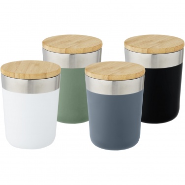 Logo trade business gift photo of: Lagan 300 ml stainless steel tumbler with bamboo lid