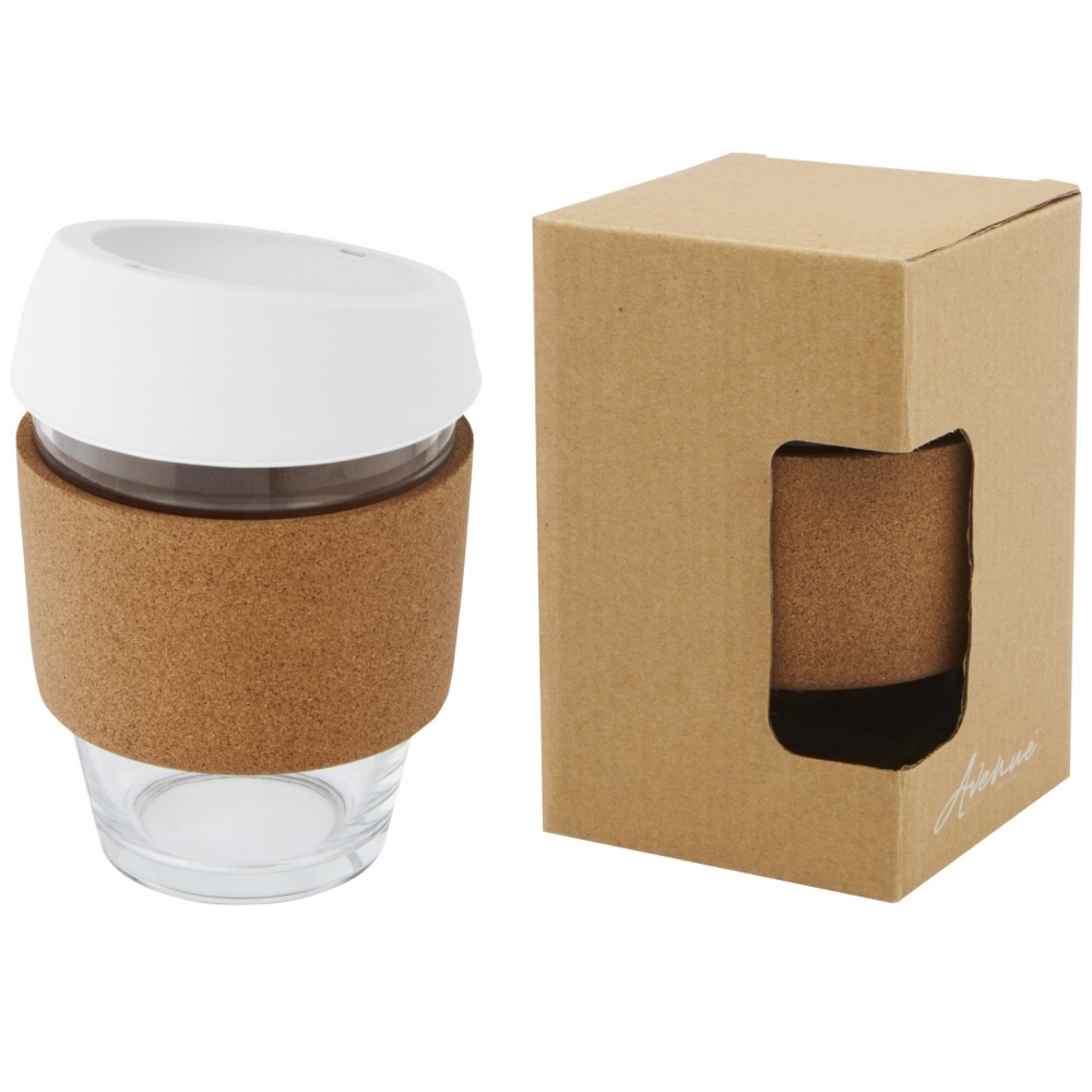 Logotrade promotional merchandise photo of: Lidan 360 ml borosilicate glass tumbler with silicone lid