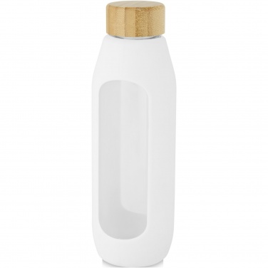 Logo trade promotional products picture of: Tidan 600 ml borosilicate glass bottle with silicone grip