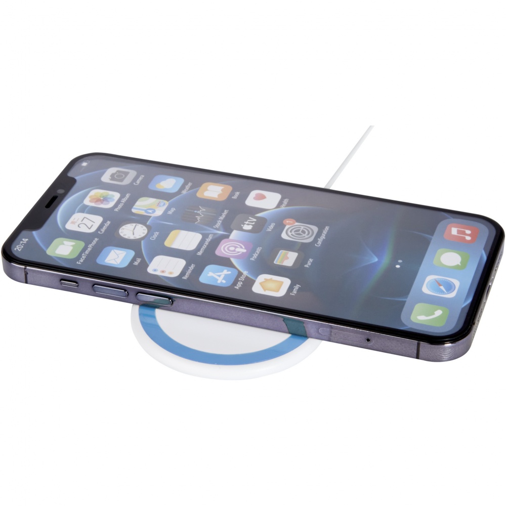 Logo trade promotional gifts image of: Peak 10W magnetic wireless charging pad