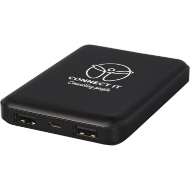 Logotrade corporate gift image of: Gleam 5000 mAh ultra slim light-up power bank