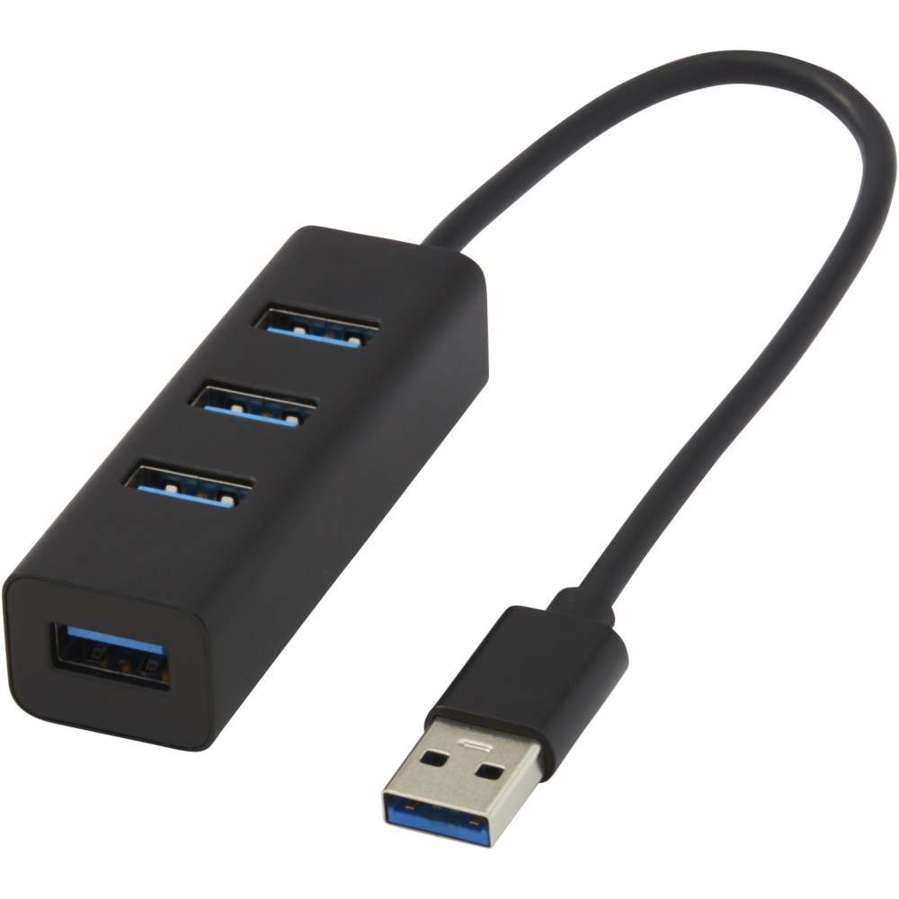Logo trade corporate gifts picture of: ADAPT aluminum USB 3.0 hub