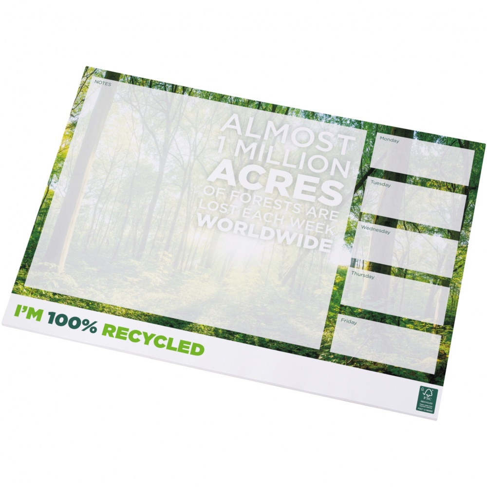 Logo trade promotional merchandise image of: Desk-Mate® A3 recycled notepad