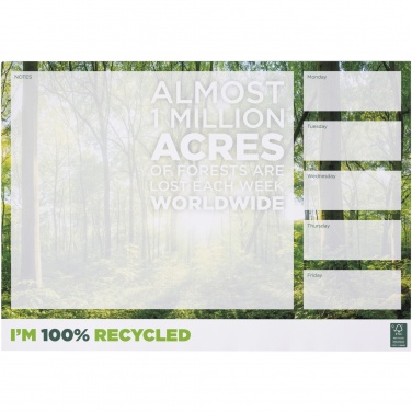 Logo trade promotional merchandise photo of: Desk-Mate® A3 recycled notepad