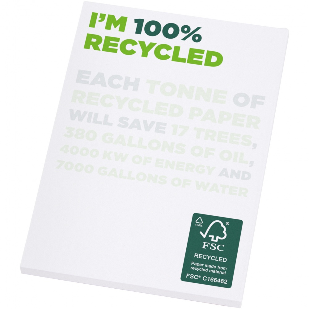 Logo trade corporate gifts image of: Desk-Mate® A7 recycled notepad