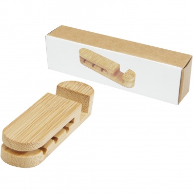 Logotrade promotional item image of: Edulis bamboo cable manager 