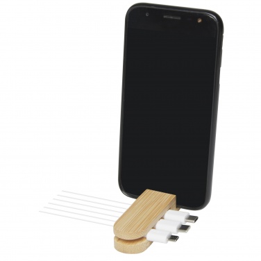 Logotrade promotional gift picture of: Edulis bamboo cable manager 