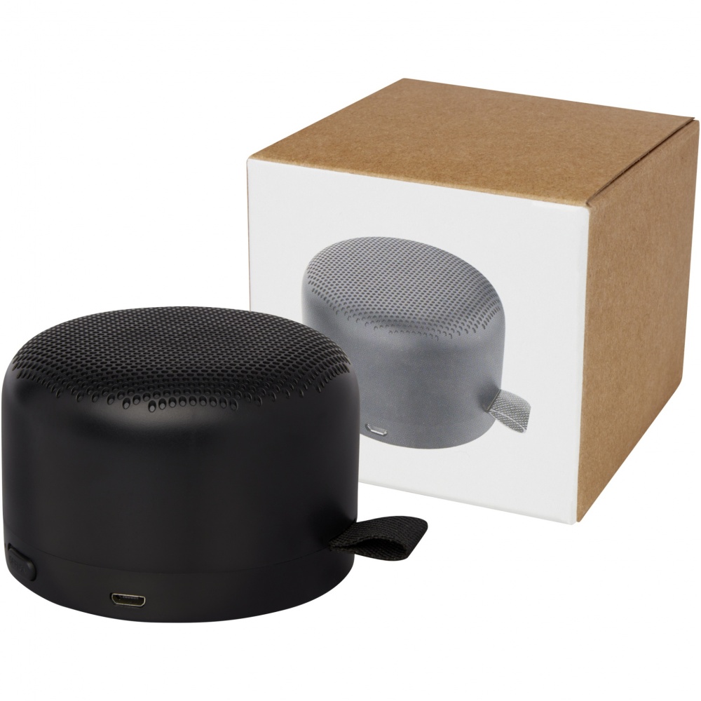 Logo trade promotional merchandise picture of: Loop 5W recycled plastic Bluetooth speaker