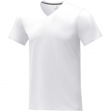 Logo trade corporate gifts image of: Somoto short sleeve men's V-neck t-shirt 