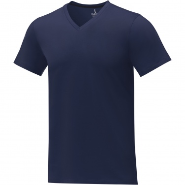 Logo trade advertising products picture of: Somoto short sleeve men's V-neck t-shirt 