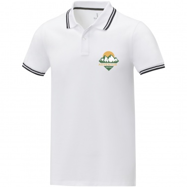 Logo trade promotional merchandise picture of: Amarago short sleeve men's tipping polo